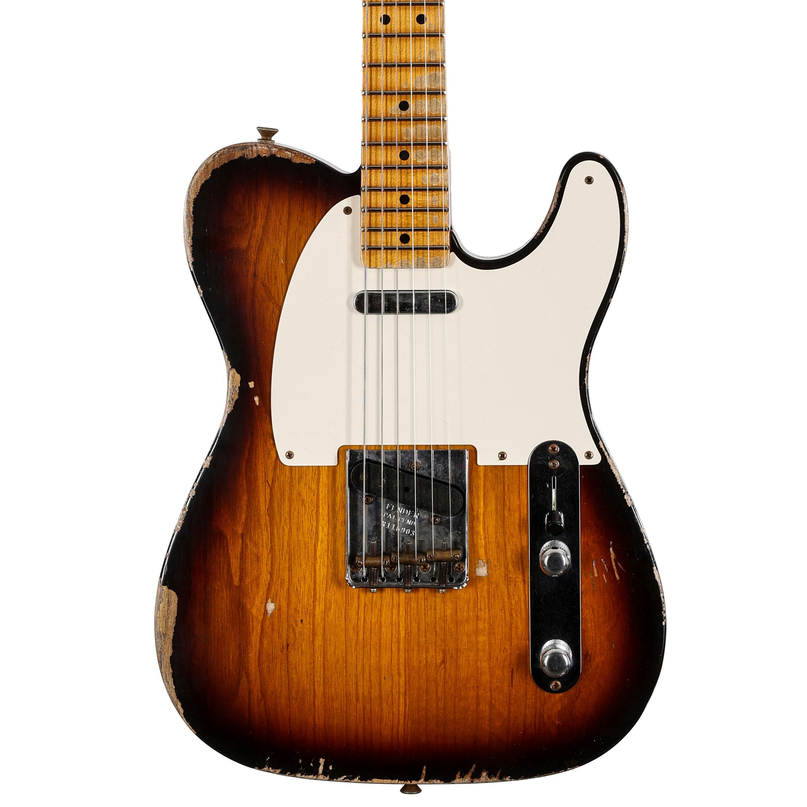 Fender Custom Shop '52 Telecaster in Two Tone Sunburst Heavy Relic